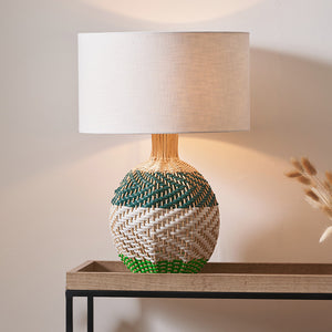 Designers Guild - Brera rattan small table lamp in three colours