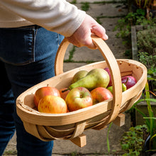 Load image into Gallery viewer, Traditional wooden harvest trug in two sizes
