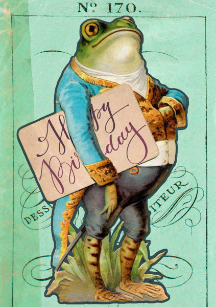 Mr Frog - Birthday card