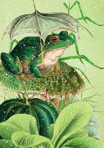 Winter frog - Christmas card