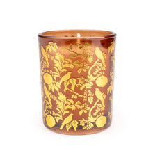 Carica l'immagine nel visualizzatore di Gallery, Reed diffuser and candle gift set votive candle in amber glass with Eastern Bluebird design.
