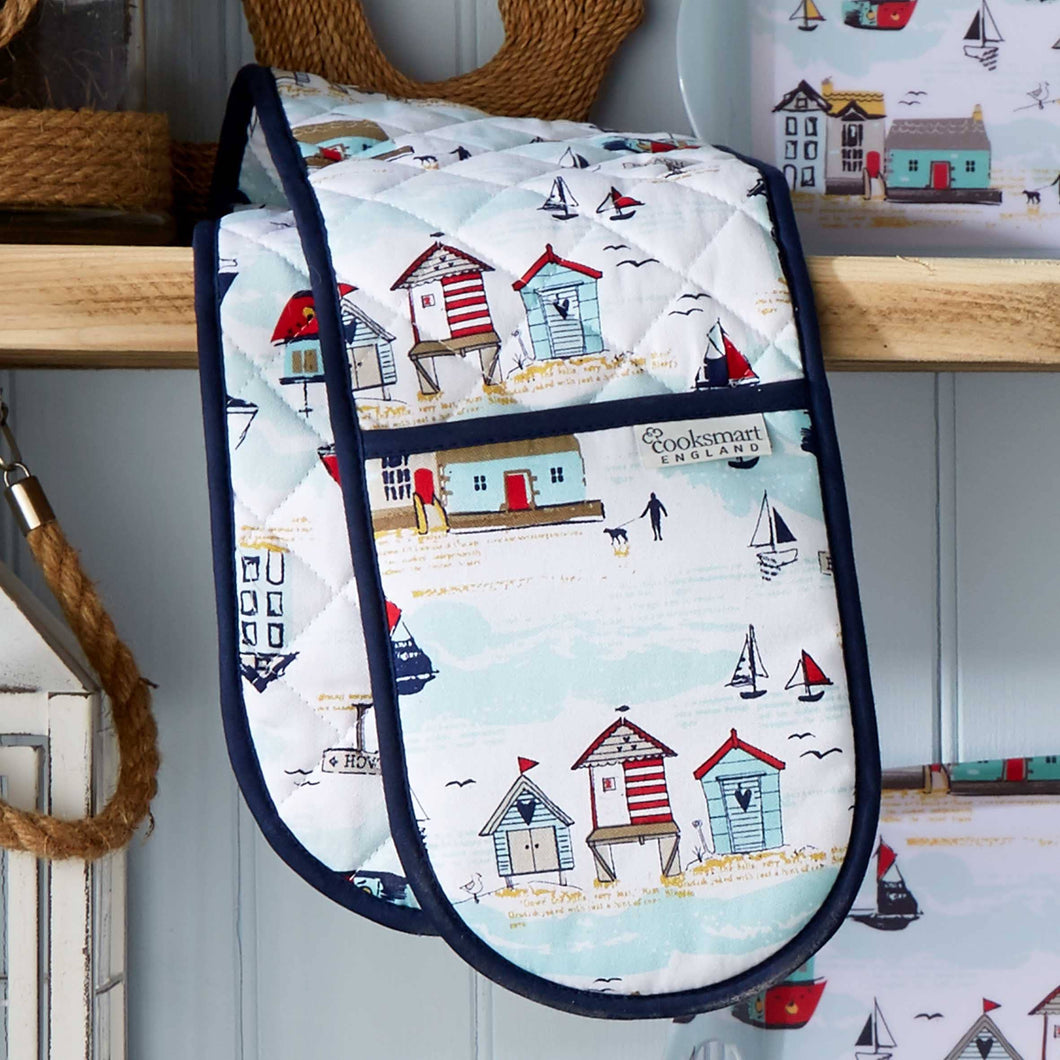 Double oven glove - Beside the seaside