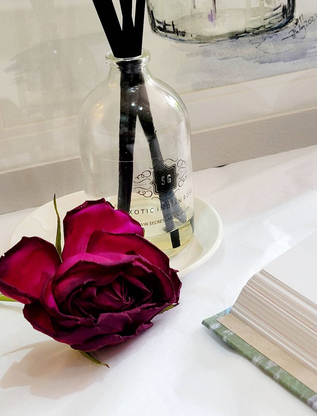 Exotic Indian Rose - reed diffuser