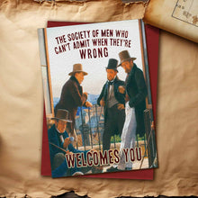 Carica l'immagine nel visualizzatore di Gallery, Greetings card, Society of Men card
