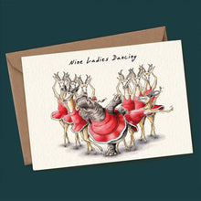 Indlæs billede til gallerivisning Nine ladies dancing - Christmas card
