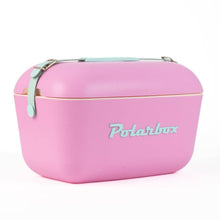 Lade das Bild in den Galerie-Viewer, Polarbox coolbox in bubblegum pink with stylish design, perfect for keeping food and drinks cool.
