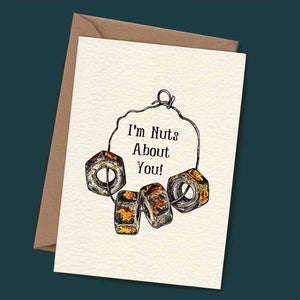 I'm nuts about you - Valentine's card