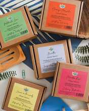 Charger l'image dans la galerie, Shower steamers boxes, including Patchouli Lane, Orange Masala, Breathe, and more for a refreshing experience.
