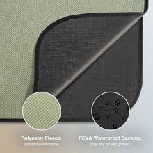 Charger l&#39;image dans la galerie, Picnic Blanket, 6 person herringbone picnic rug mat in Green
