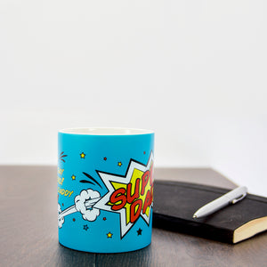 personalised Superdad mug