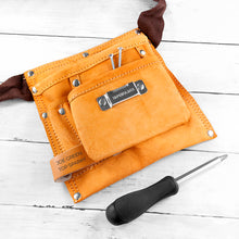 Load image into Gallery viewer, Personalised 6-pocket leather tool belt
