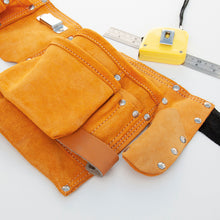 Load image into Gallery viewer, Personalised 11-pocket leather tool belt
