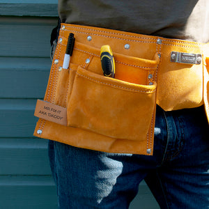 Personalised 11-pocket leather tool belt