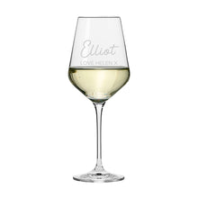 Load image into Gallery viewer, Personalised with love wine glass
