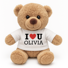 Charger l&#39;image dans la galerie, Personalised &quot;I Love You&quot; teddy bear
