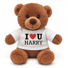 Charger l&#39;image dans la galerie, Personalised &quot;I Love You&quot; teddy bear
