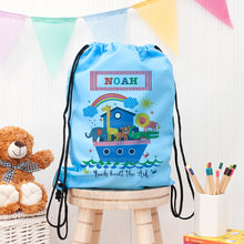 Lade das Bild in den Galerie-Viewer, Personalised kids waterproof swim bag in a choice of colours
