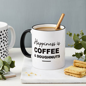 Personalised "happiness is" mug