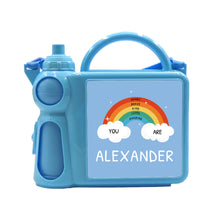 Load image into Gallery viewer, Personalised kids lunch boxes with water bottle
