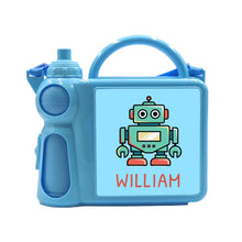 Load image into Gallery viewer, Personalised kids lunch boxes with water bottle
