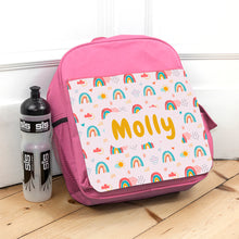 Load image into Gallery viewer, Personalised kids pink backpack
