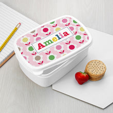 Indlæs billede til gallerivisning Personalised kids patterned lunch box in a choice of styles
