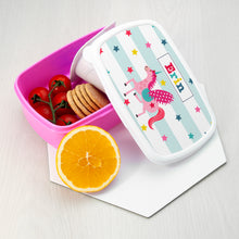 Load image into Gallery viewer, Personalised kids unicorn lunch box
