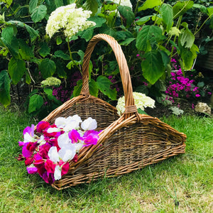 Country garden willow trug