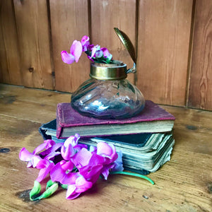 French lidded ink pot bud vase