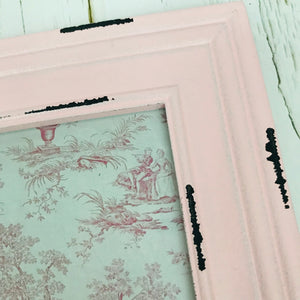 Double photo frame in pink