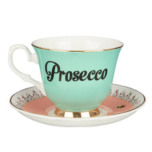 Load image into Gallery viewer, Yvonne Ellen fine china &quot;PROSECCO&quot; tea cup &amp; saucer
