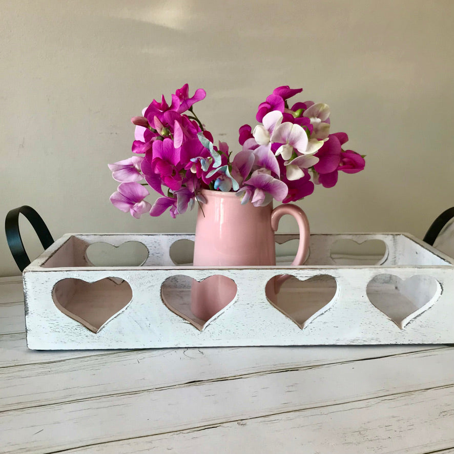 Wooden planter tray in grey or white