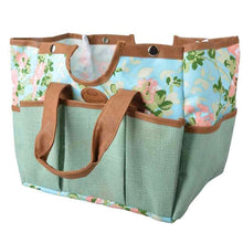 Load image into Gallery viewer, Garden tool stool &amp; bag in rose print
