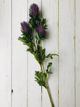Load image into Gallery viewer, Blue faux thistle spray
