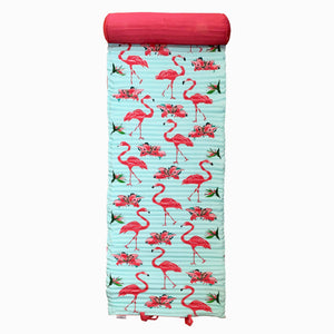 Flamingo - roll up beach & garden mattress