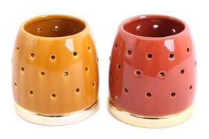 Autumnal ceramic T light holders