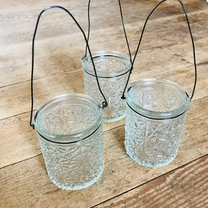 Mini tealight glass lantern