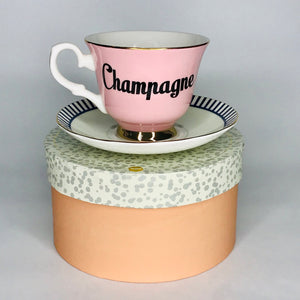 Yvonne Ellen fine china "CHAMPAGNE" tea cup & saucer