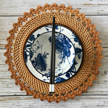 Load image into Gallery viewer, Balinese braided rattan charger plate / place mat
