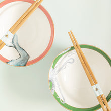 Afbeelding in Gallery-weergave laden, Yvonne Ellen set of Ramen bowls with chopsticks

