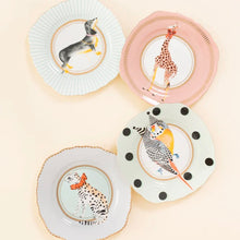 Load image into Gallery viewer, Yvonne Ellen fine china set of four square tea plates
