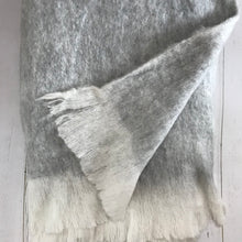 Load image into Gallery viewer, Super soft gray fringed throw
