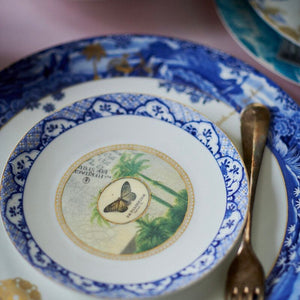 Heritage from Pip Studio, butterfly blue plate