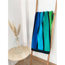 Load image into Gallery viewer, Velour &amp; terry rainbow beach towels
