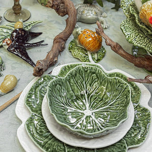 Bordallo Pinheiro - Cabbage leaf dinner plate