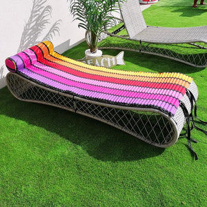 Pink Rainbow - Roll up beach & garden mattress