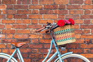 Hand woven bicycle basket - Ashanti