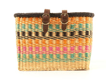 Load image into Gallery viewer, Hand woven bicycle basket - Ashanti
