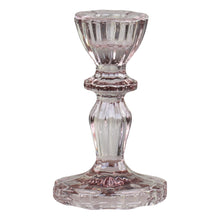 Load image into Gallery viewer, Glass lace edge candlesticks
