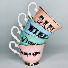 Afbeelding in Gallery-weergave laden, Yvonne Ellen fine china &quot;GIN&quot; tea cup &amp; saucer
